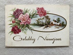 Antique old New Year postcard