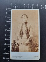 Csillagi Lajos régi vizitkártya, keményhátú fotó