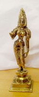 Párvati Hindu istennő kisméretű bronz szobor Indiából. Egzotikus ritkaság.