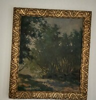 Oil painting (kovács f.) in a beautiful frame.