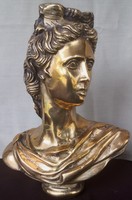 DT/061 - Szecessziós, bronz női büszt (Sisi, Erzsébet királyné)