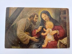 Old postcard 1926 holy family miller-trill artistic postcard