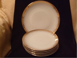 E26 antique monarchy rarity rich gold decorative plate set of 6 for sale