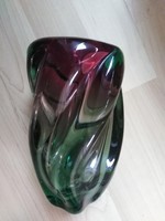 Muránói jellegű váza -  cseh üveg