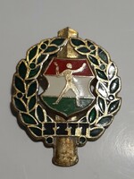 Rare! Hungarian People's Republic border guard decathlon 'sztt' badge