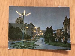 EGER - Szabadság tér ( Vörös csillaggal )  képeslap   -  Postatiszta