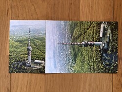 Pécs - TV observation deck, espresso postcard with entry - post office