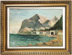 Palermo, also. Signed, oil-wood