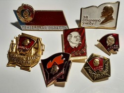 Lenin badges, badges 7pcs 1.