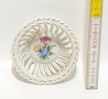 Herend colorful flower pattern porcelain basket (2314)