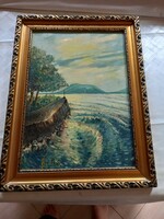 Regi 1939 Badacsony painting in a frame