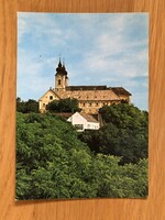 Tihany - abbey church postcard - postal clerk