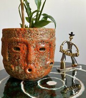 Csizmadia margit pesthidegkút -carnival- ceramic pot 18 cm