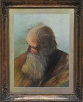 Székely Bertalannak tulajdonítva(1835-1910): Egy öreg zsidó portréja