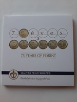 75 éves a forint forgalmi sor , kevés 1750 db- OS példány szám PROOF