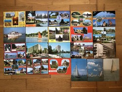 Balaton themed old / retro postcards together - 21 pcs - 2nd Cs.