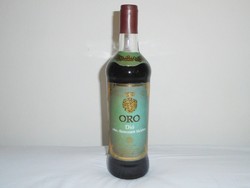 Retro oro walnut liqueur wine liqueur wine drink glass bottle - buliv manufacturer, from the 1980s, unopened
