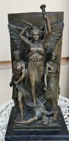 Mythological bronze statue