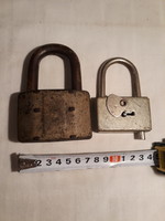 2 padlocks without key