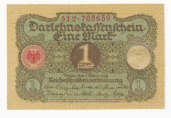 1 Márka Birodalmi Hitelkincstárjegy - Darlehenskassenschein 1920