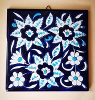 Virágos görög kék-fehér CSEMPE