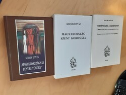 Kocsis István dedikált könyvei Szentkorona és történelmi témák dráma Árva Bethlen Kata ár/db