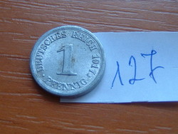 German Empire 1 pfennig 1917 alu. 127.