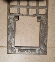 Salgótarján cast iron perpetuum stove frame ornament