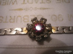 Set for Zekebeata, antique garnet bracelet + 7 claw teeth with jewels, 19 cm