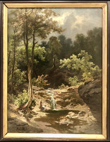 Molnár József olaj festmény ( 1821 - 1899,)