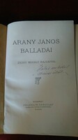 1898  ARANY JÁNOS BALLADÁI ZICHY MIHÁLY RAJZAIVAL FRANKLIN IGEN RITKA PERGAMEN BORITÓS--BŐRMAPPÁBAN!