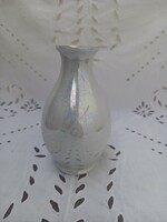 Hollóházi porcelán_irizáló váza