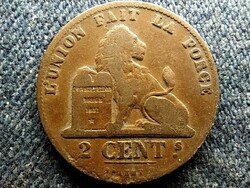 Belgium II. Lipót (1865-1909) 2 centime (francia szöveg) 1870 (id58191)