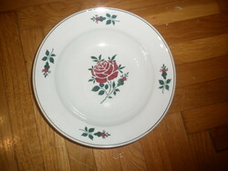 Old marked wilhelmsburg floral faience wall plate