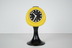 Vintage eisenhardt table clock / alarm clock / mechanical / retro clock / old / space age