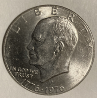 3.8 Cm Eisenhower $1 United States Independence 200th Anniversary