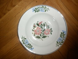 Old marked Ditmar floral faience wall plate