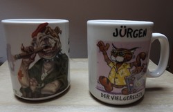 Jürgen mug English Fürhapter mugs - with inscription jürgen der tapfere / jürgen der vielgereiste