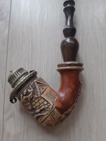 Antique lid pipe with silver lid 1830.