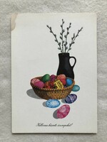 Postatiszta Húsvéti képeslap, rajzos levelezőlap - Novák Henrik rajz
