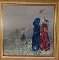 Herpai Zoltán festmény 60x60