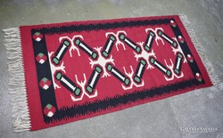 Toronto kilim rug hand-woven wool 161 x 81 cm + fringe