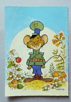 Dargay Attila 'Az erdő kapitánya' ritka képeslap, 1987 postatiszta