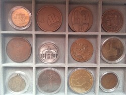 Érmegyűjtemény - Emlékérmék érmék 3 - 12 db (tartó nélkül)