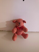 Teddy bear - textile - 9 x 6 cm - old - handmade - cotton - Austrian