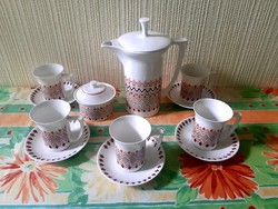 Porcelán teás- kávés készlet (5+2 darab)