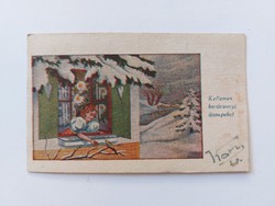Old Christmas mini postcard postcard greeting card