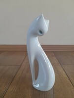 Régi Lengyel Cmielow modern porcelán macska figura