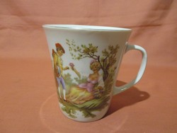 Mug with a romantic scene, cup