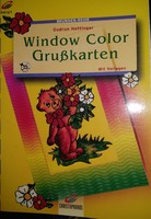 Window sticker painting, greeting cards, with removable samples. Creative hobby, painting. Recommend!
